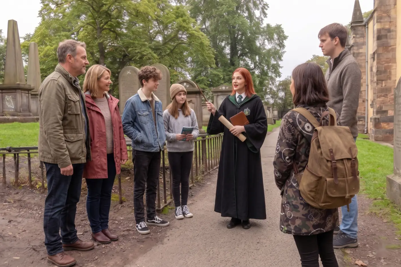 Cimetière de Greyfriars Kirkyard à Édimbourg, visite guidée Harry Potter en français